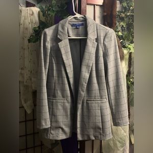 Women’s grey striped blazer